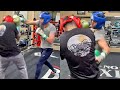 RYAN GARCIA LANDING BODY SHOTS IN FIRST SPARRING SINCE HAND INJURY; LAUNCHES HOOKS ON PADS
