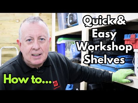 Quick And Simple DIY Workshop Shelves!