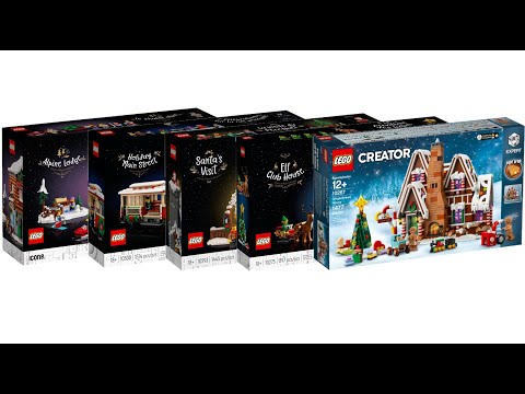 All LEGO Winter Village sets 2019 - 2023 Compilation/Collection Speed Build