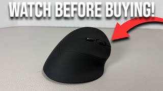 Wireless Mouse Ergonomic Vertical Mouse for Large Hands Rechargeable Big Quiet Silent Ergo Blue LED