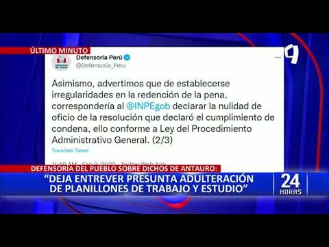 Antauro Humala: Defensoría señala que podría anularse libertad por presuntas  irregularidades