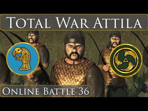 Total War Attila Online Battle Video 36 Jutes vs Alans