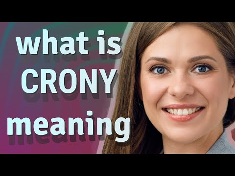 Crony | meaning of Crony