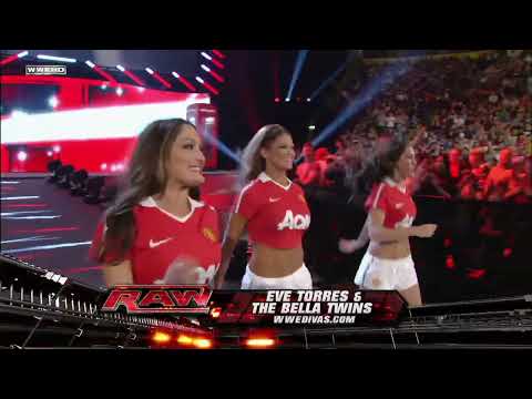1080pHD WWE RAW 11/08/10 Divas Cup Match: Alicia Fox, Maryse & Tamina vs The Bella Twins & Eve