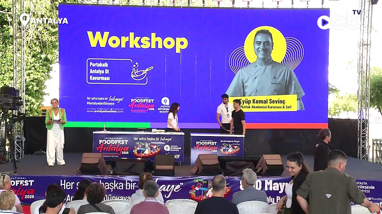 ŞEF EYÜP KEMAL SEVİNÇ’İN PORTAKALLI ANTALYA OT KAVURMASI WORKSHOP’U