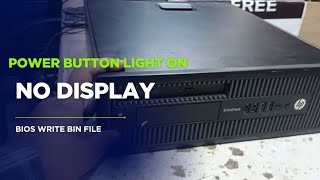Download the video "Hp pc power button light on but no display issue - bios problem - bin file write - fixed"