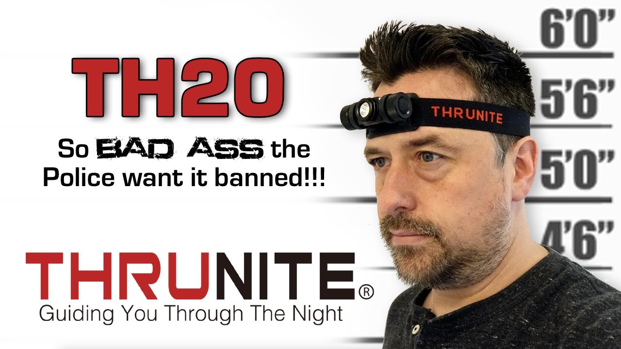 THRUNITE TH20, ramping head lamp that can run off a 14500 cell or an AA ...