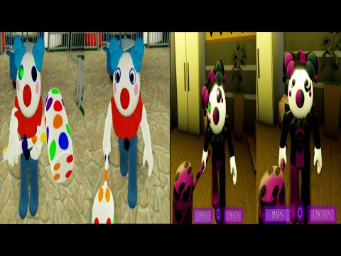 Old vs Redesign Clowny Infected & Non Infected Jumpscare - Roblox Piggy