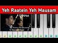 Yeh Raaten Yeh Mausam | Sanam ft. Simran Sehgal | Easy Piano Tutorial