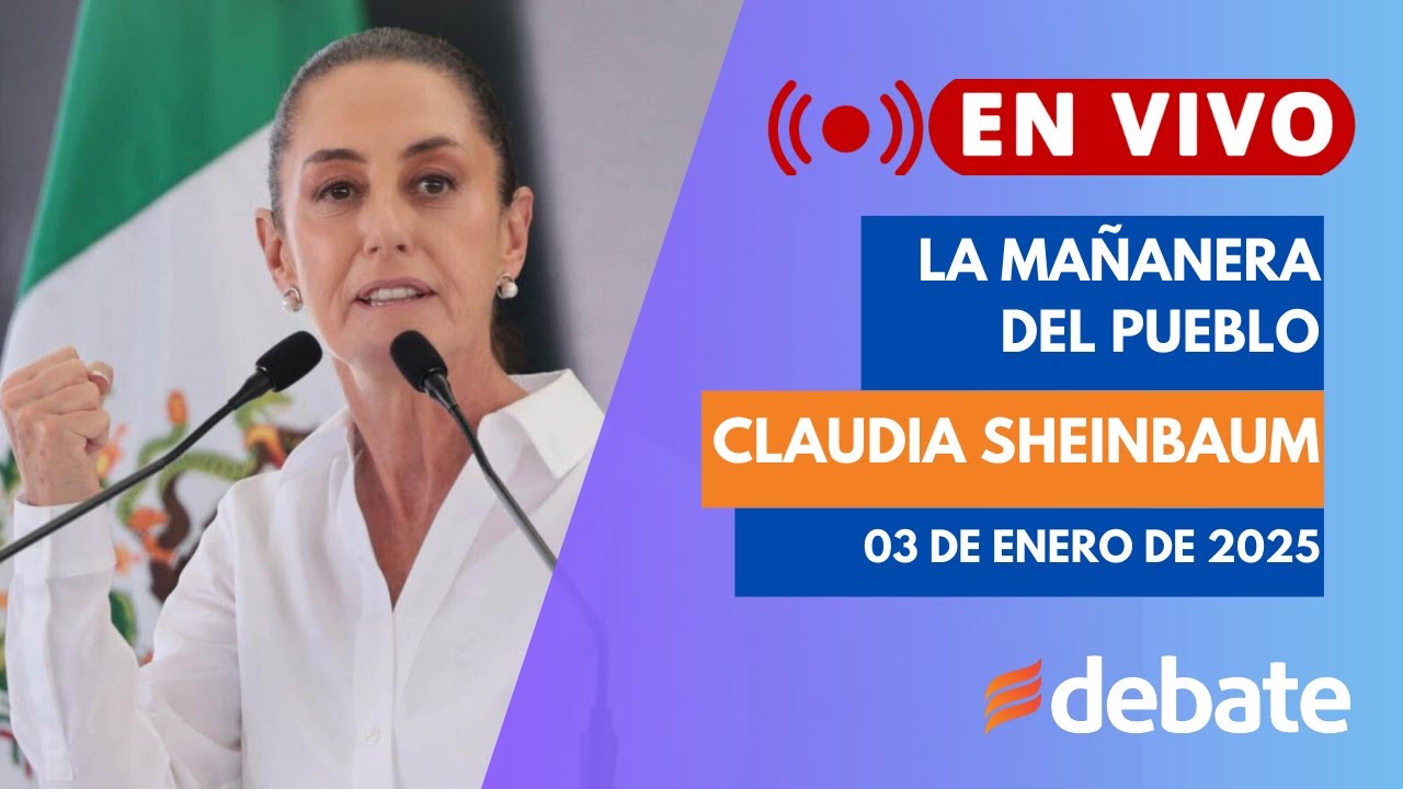 🔴Conferencia matutina de Claudia Sheinbaum presidenta de México del 03 de enero de 2025