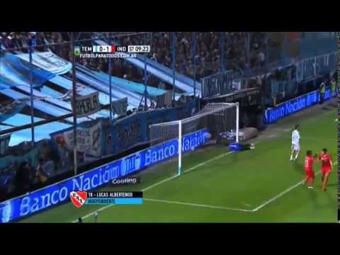 Gol de lucas albertengo independiente1 temperley 0