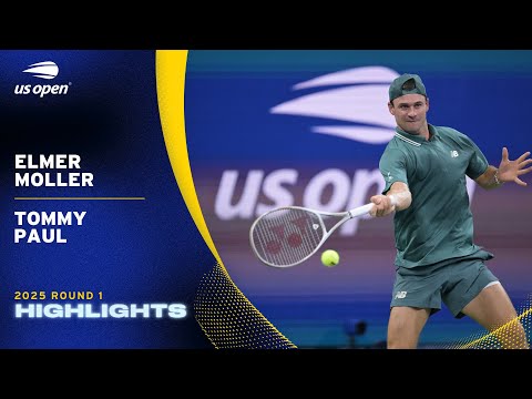 Elmer Moller vs. Tommy Paul Highlights | 2025 US Open Round 1