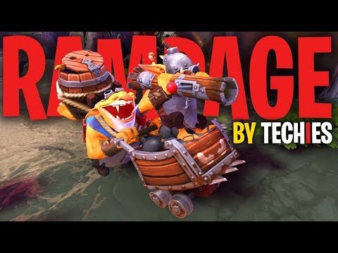 Techies + Rampage = Report - DotA 2 Funny Moments