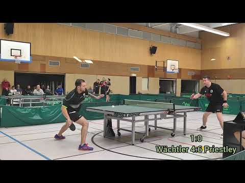 NRW-Liga beim PSV Oberhausen - Spannendes Spiel zwischen Dirk Wächtler und Jörg Priestley