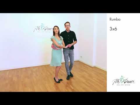 Rumba Figurenkombination für Fortgeschrittene: "3x6" Erklärung im Detail ohne Musik zum Mitüben
