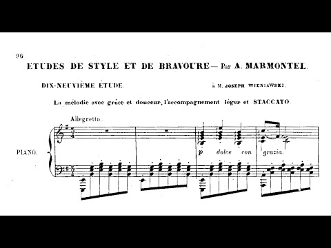 Antoine Marmontel - Etude No.19 from 24 Grandes études, Op.85