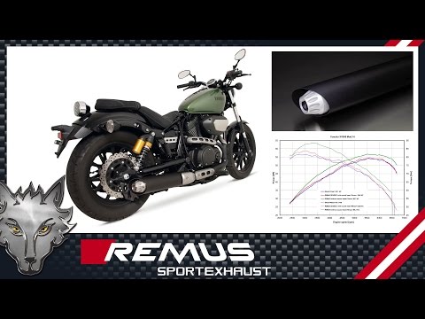 Yamaha XV 950 / XV 950 R Mod. 2014 with REMUS Retro exhaust system