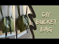 How To Make A Bucket Bag DIY Bucket Bag Leather Craft Mansur Gavriel Style Beginner Friendly