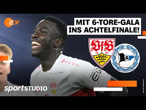 VfB Stuttgart – Arminia Bielefeld Highlights | DFB-Pokal, 2. Runde 2022/23 | sportstudio