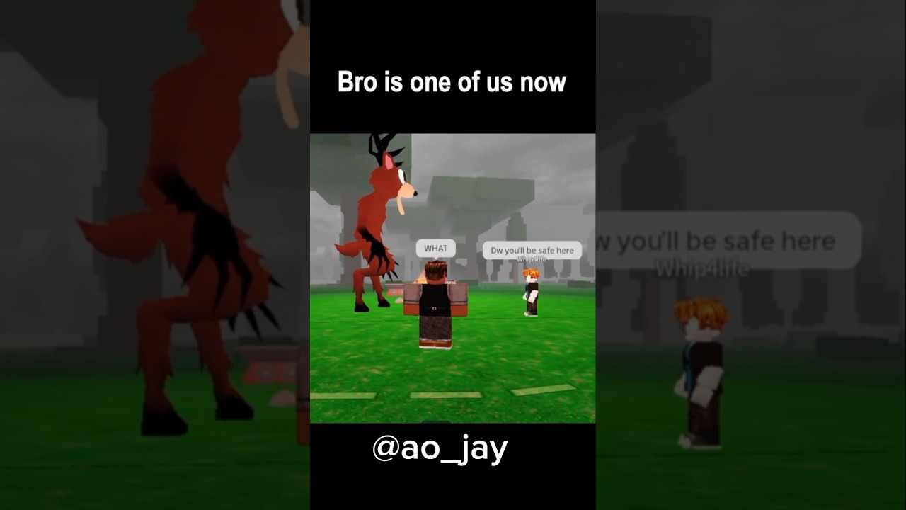 Why is the Deer 🦌 So scared of the Owl 😭 (99 nights in the forest fishing update) #robloxmemes