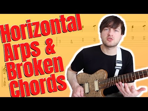 Horizontal Arpeggios and Broken Chords for use in Rhythm and Lead Guitar