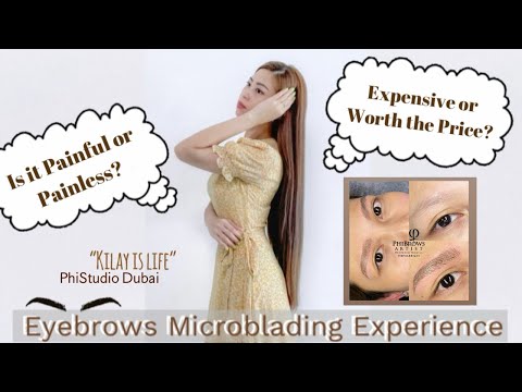 Eyebrows Microblading | Self-Care at PhiStudio Dubai | First Time Experience