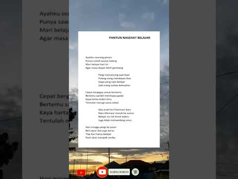 pantun nasehat belajar part 1 #mister #ekonomi #pantun