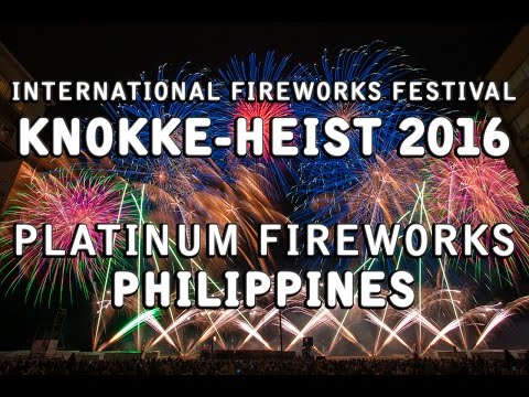 Int. Vuurwerkfestival Knokke-heist 2016: Platinum Fireworks - Philippines - feu d'artifice