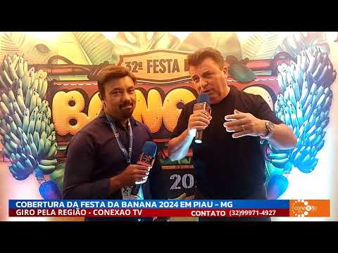 ENTREVISTA COM PREFEITO ERNANDES DE SÃO JOÃO NEPOMUCENO-MG NA FESTA DA BANANA 2024