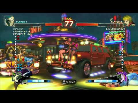SSF4 AE: sunset01 (Sagat) vs LeviStrauss1829 (Ken) - Ranked Match (720p HD)