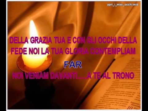 APRI I MIEI OCCHI ,karaoke cristiano italiano