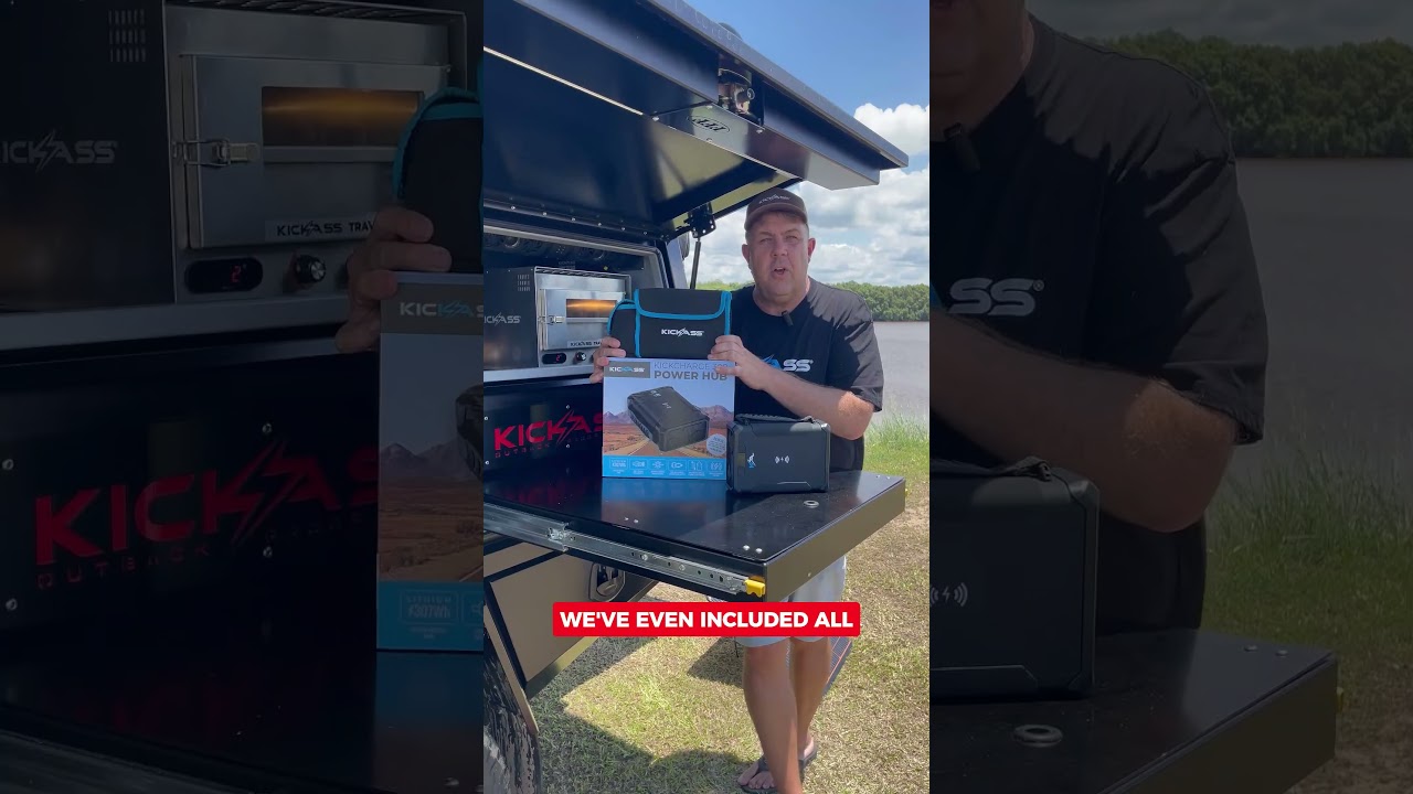 KickCharge ALL your devices with the KickAss Kick Charge 300 Power Hub ⚡🔋 #shorts #camping #outdoors