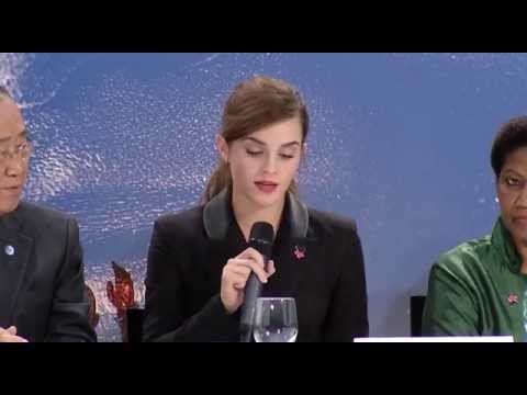 Emma Watson Speech for HeForShe IMPACT 10x10x10 Program at World Economic Forum 2015 thumnail