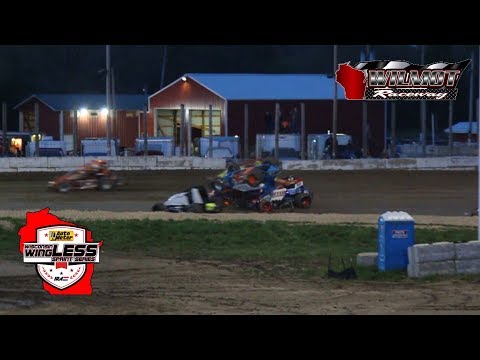 Garrett Deieso Flip Wisconsin WingLESS Sprints @ Wilmot Raceway | Heat Race #2 (5-4-2019)