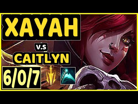 ARROW (XAYAH) vs CAITLYN - 6/0/7 KDA BOTTOM ADC CHALLENGER GAMEPLAY - NA