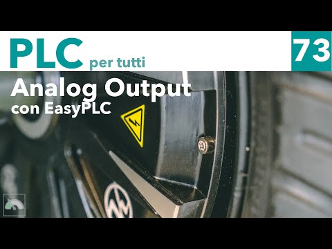 Usare le uscite analogiche di EasyPLC - Video 73