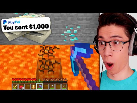 EYstreem - Minecraft, But I’ll Give You $1,000 To Dig Here!