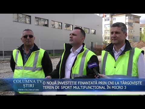 O NOUĂ INVESTIȚIE FINANȚATĂ PRIN CNI ÎN MUNICIPIUL TÂRGOVIȘTE - TEREN DE SPORT MULTIFUNCȚIONAL