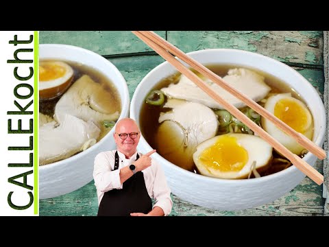 Ramen: Asiasuppe mit kräftiger Hühnerbrühe selber kochen. Rezept