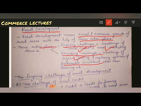 rural development lingering challenges of rural development types of credit class 12 eco