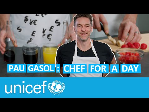 Pau Gasol is chef for a day! | UNICEF