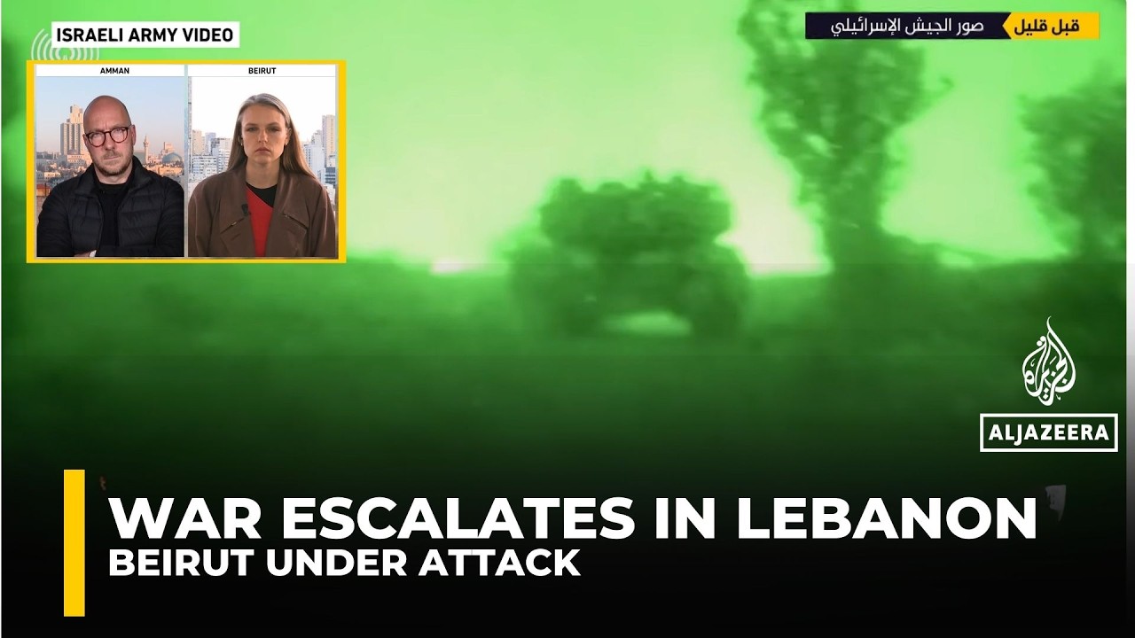 Israel Expands Lebanon Offensive as Iran War Escalates | Beirut Bombed Again