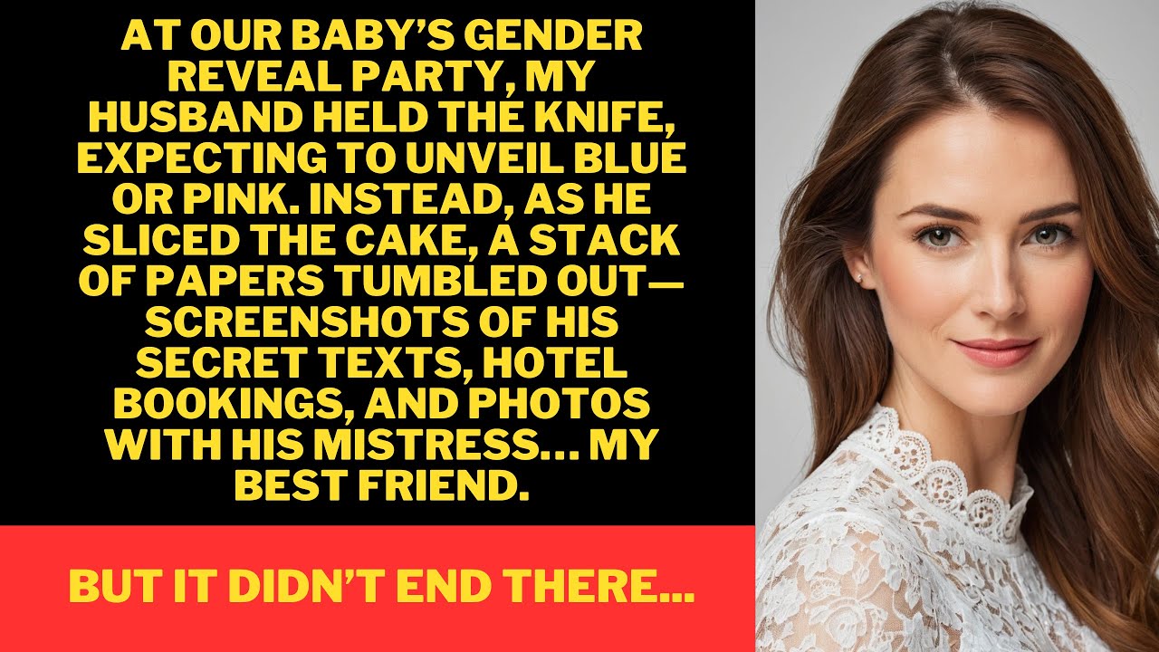 At My Gender Reveal, My Husband Cut the Cake—But Instead of Pink or Blue, He Found Proof of His...