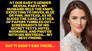 At My Gender Reveal, My Husband Cut the Cake—But Instead of Pink or Blue, He Found Proof of His...