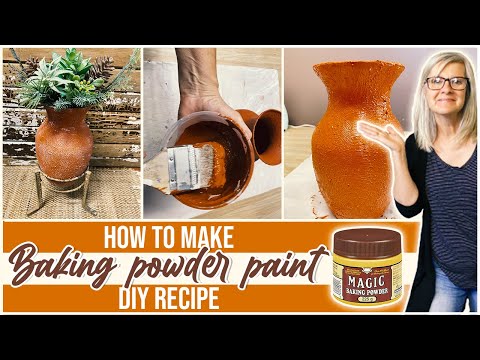 HOW TO MAKE BAKING POWDER PAINT / EASY DIY TEXTURED PAINT RECIPE