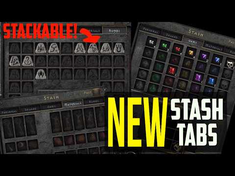 STACKABLE STASH TABS ARE IN DIABLO 2!!!