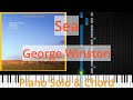 🎹Solo & Chord, Sea, George Winston, Synthesia Piano