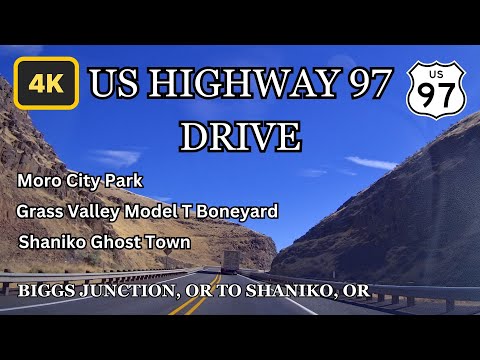 US 97 Biggs Junction to Shaniko Oregon Drive Ghost Town Moro Grass Valley Model T Boneyard