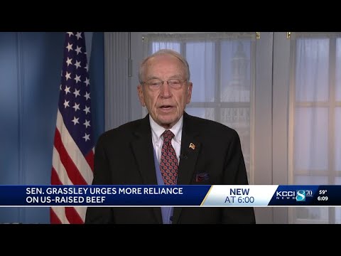 Sen. Grassley urges U.S. to boost beef production
