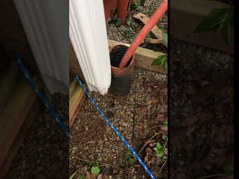 Columbia City Downspout testing